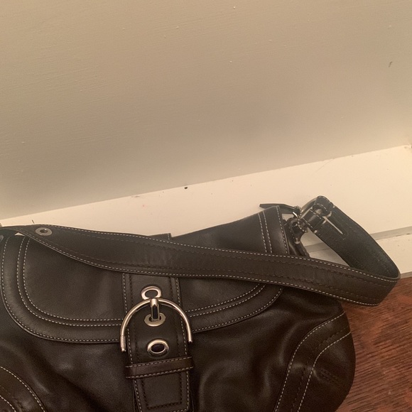 Coach Soho Hobo Brown Leather Flap Shoulderbag F10910 - Picture 11 of 13